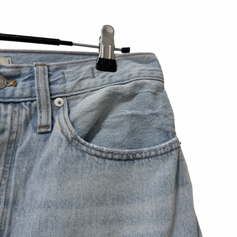 Madewell Women Balloon High Rise Jeans Size 27P Light Wash Button Fly Barrel Leg - Picture 5 of 13